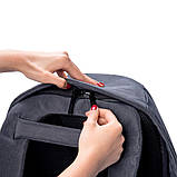 Рюкзак антизлодій міський XD Design Bobby Compact 14", Camouflage Blue (P705.655), фото 5