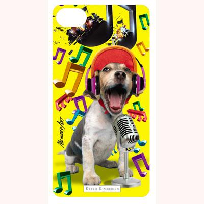 3-D вкладиш для iPhone "Singer dog", фото 1