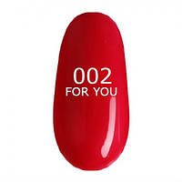 Гель-лак для нігтів FOR YOU No 002 Малиново Червоний, хамелеон