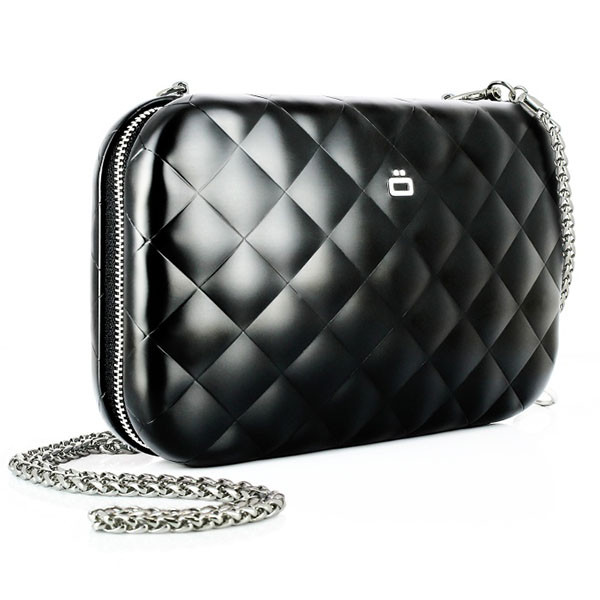 Клатч на блискавці OGON Quilted ledy bag, чорний, фото 1