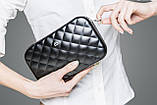 Клатч на блискавці OGON Quilted ledy bag, чорний, фото 5