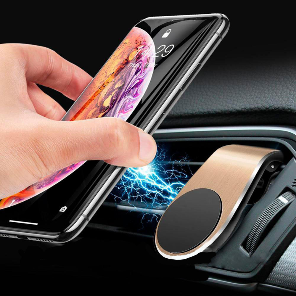 Автомобільний магнітний тримач для телефона Magnetic Car Holder L103 золотий