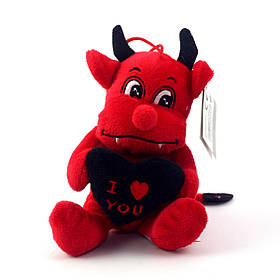 Іграшка Devil with black heart плюшева