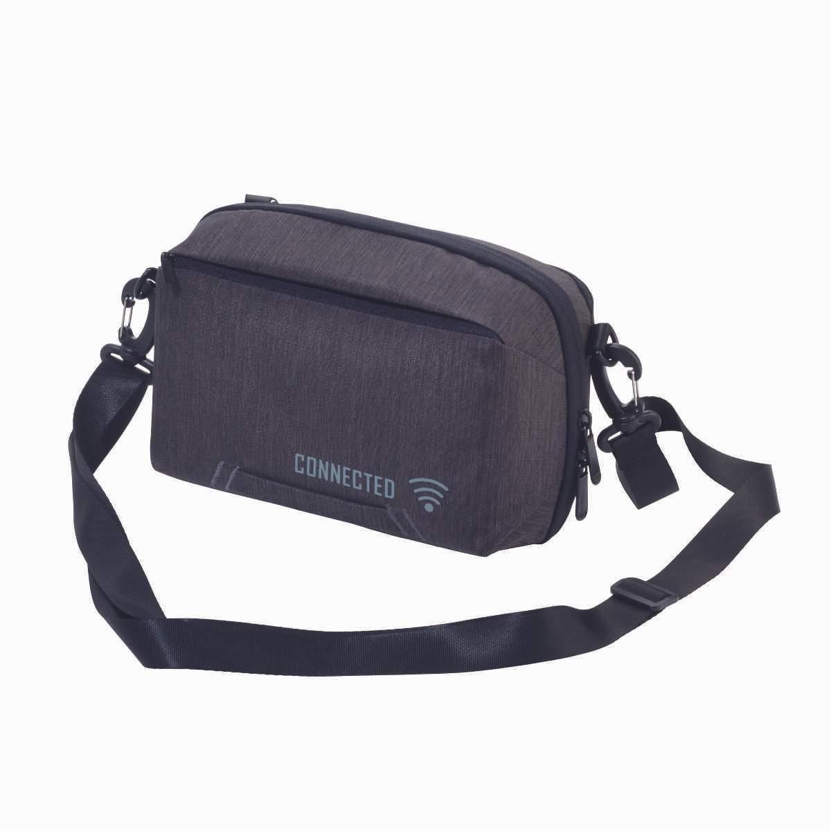 Органайзер Troika Toplader, для кабелів з 2 відділеннями на блискавці, фото 1