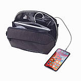 Органайзер Troika Toplader, для кабелів з 2 відділеннями на блискавці, фото 6