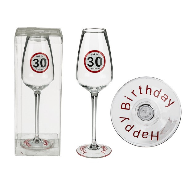Келих ООТВ для шампанського Happy Birhday 30