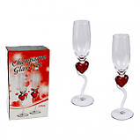 Весільні бокали "Серце", фото 2