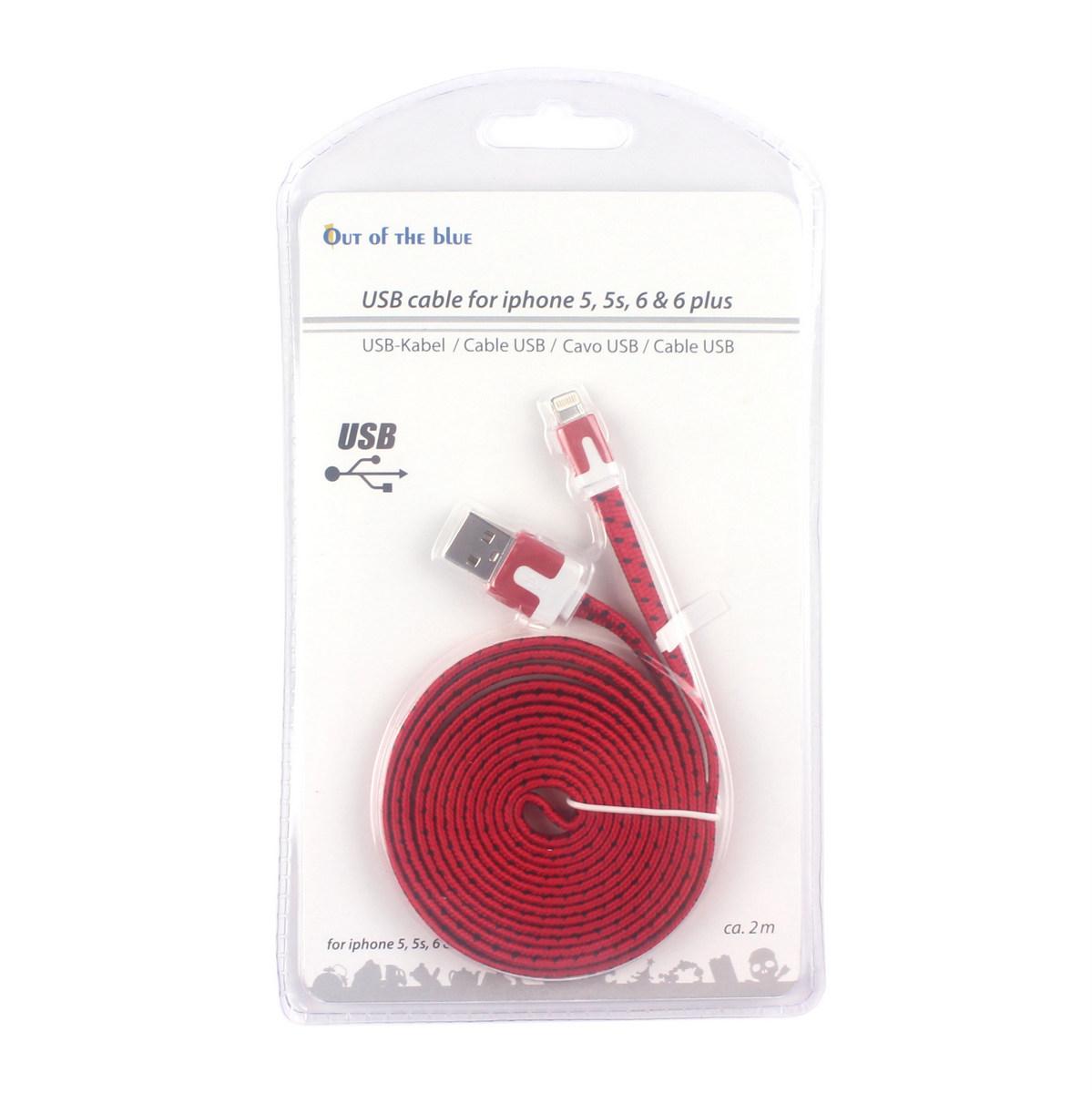 Кабель USB Apple lightning для Iphone, IPad, червоний
