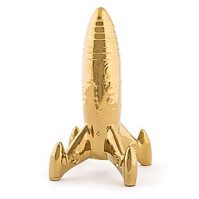 Ракета фарфор, золото 23,5 х 13,5 см