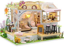 Ляльковий 3D будиночок конструктор Румбокс Cat Cafe Garden M2111