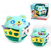 Детская игрушка «Погремушка Мишка, со световым и звуковым эффектом, разноцветный». Производитель - Kimi