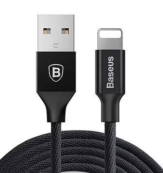 Кабель Baseus Yiven Cable USB Lightning 1.8m, Black (CALYW-A01)