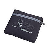 Сумка дорожня Troika Travel, складана, чорна, фото 2