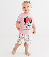 Костюм (футболка, шорти) «Minnie Mouse 86 см (1 рік), біло-рожевий». Виробник - Disney (MN17335)