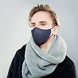 Маска антивірусна N95 XD-Design з 5-ю фільтрами і чохлом синя, фото 9