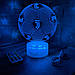 3d-лампа ФК Ювентус Турін, подарунок для фанатів футболу, світильник або нічник, 7 кольорів та 4 режими, пульт, фото 5