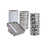 Стрічка срібляста "Різдво", 1,5 см, фото 2