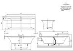 Кварилова ванна 190x90 Villeroy&Boch Squaro Edge 12 UBQ190SQE2DV-01, фото 9