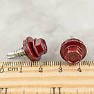 Саморіз 4.8х19 RAL 3005 для кріплення металевих листів внахлест WSBP Wkret-Met (250 шт/уп), фото 4