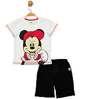 Костюм (футболка, шорты) «Mickey Mouse 98 см (3 года), бело-черный». Производитель - Disney (MC17274)