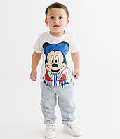 Костюм (футболка, штаны) «Mickey Mouse 68-74 см (6-9 мес), белый». Производитель - Disney (MC17268)