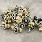 Саморіз 4.8х19 RAL 1015 для кріплення металевих листів внахлест WSBP Wkret-Met (250 шт/уп), фото 4