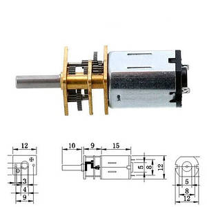 Мотор редуктор мікро моторчик 12GAN20 300 об/хв 6В