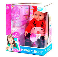 Детская игрушка «Пупс функциональный с аксессуарами, 42 см, 8 функций, черно-красный». Производитель - Kimi
