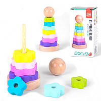 Детская игрушка «Развивающая пирамида, разноцветный». Производитель - Kimi (97410048)