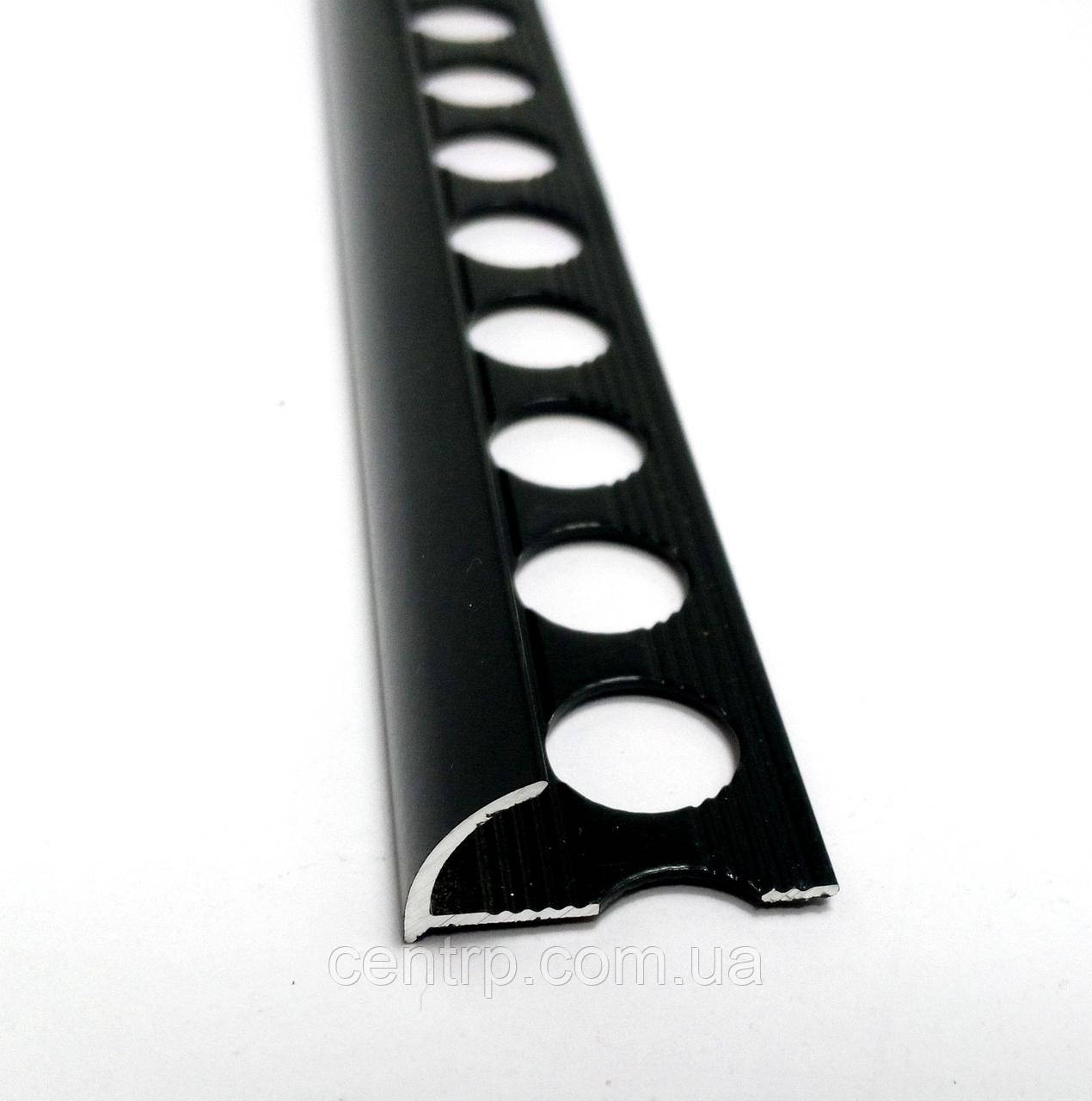 Наружный алюминиевый угол для плитки до 9 мм L-2,7м НАП 10 Черный (краш) - фото 5 - id-p937371313