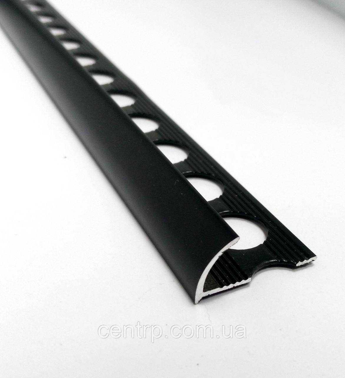 Наружный алюминиевый угол для плитки до 9 мм L-2,7м НАП 10 Черный (краш) - фото 1 - id-p937371313