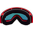 Гірськолижні окуляри SPOSUNE HX003 (TPU, подвійні лінзи, PC, антифог, колір лінз-червоний, дзеркальний, червоний), фото 4