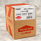 Саморіз 4.8х19 RAL 5010 для кріплення металевих листів внахлест WSBP Wkret-Met (250 шт/уп), фото 5