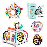 Детская игрушка «Логический куб, со звуковым и световым эффектом, разноцветный» Kimi (110423048)