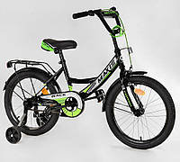 Велосипед детский 18 Corso MAXIS 18199 черно-зеленый