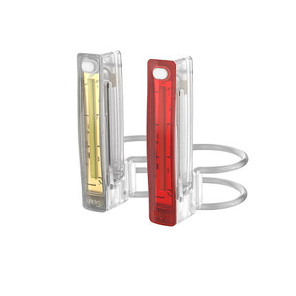 Комплект мигалок передня та задня для велосипеда Knog Plus Twinpack 40/20 Lumens Translucent, фото 1
