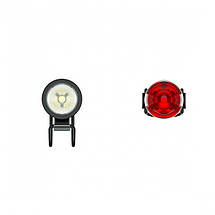 Комплект фара + мигалка для велосипеда Knog Plug Twinpack 250/10 Lumens Black, фото 5