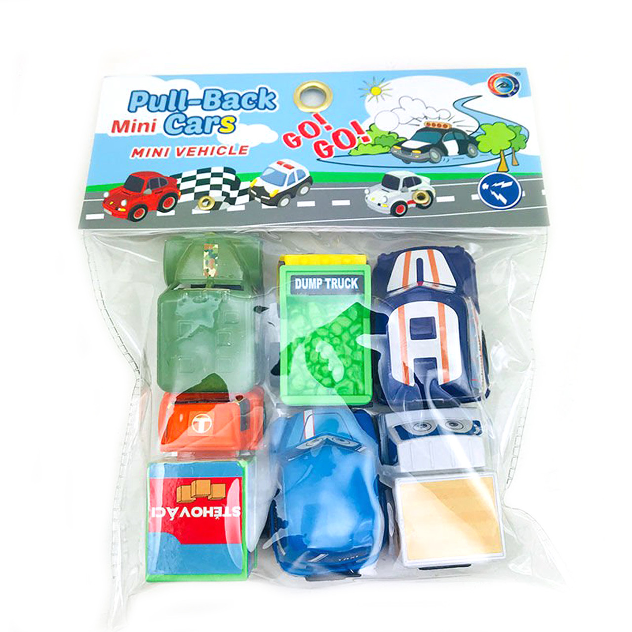 Дитяча іграшка «Набір машинок 6 шт з інерційним механізмом, різнокольоровий». Виробник - Kimi (87282048)
