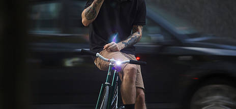 Мигалка для велосипеда передня з акумулятором водостійкий велфонарь Knog Blinder Mini Chippy Front 20 Lumens, фото 4