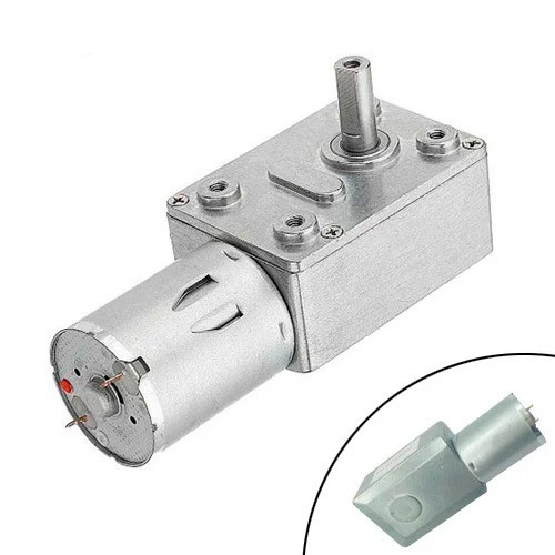 Мотор редуктор черв'ячний JGY-370 2 об/хв 12В, фото 1