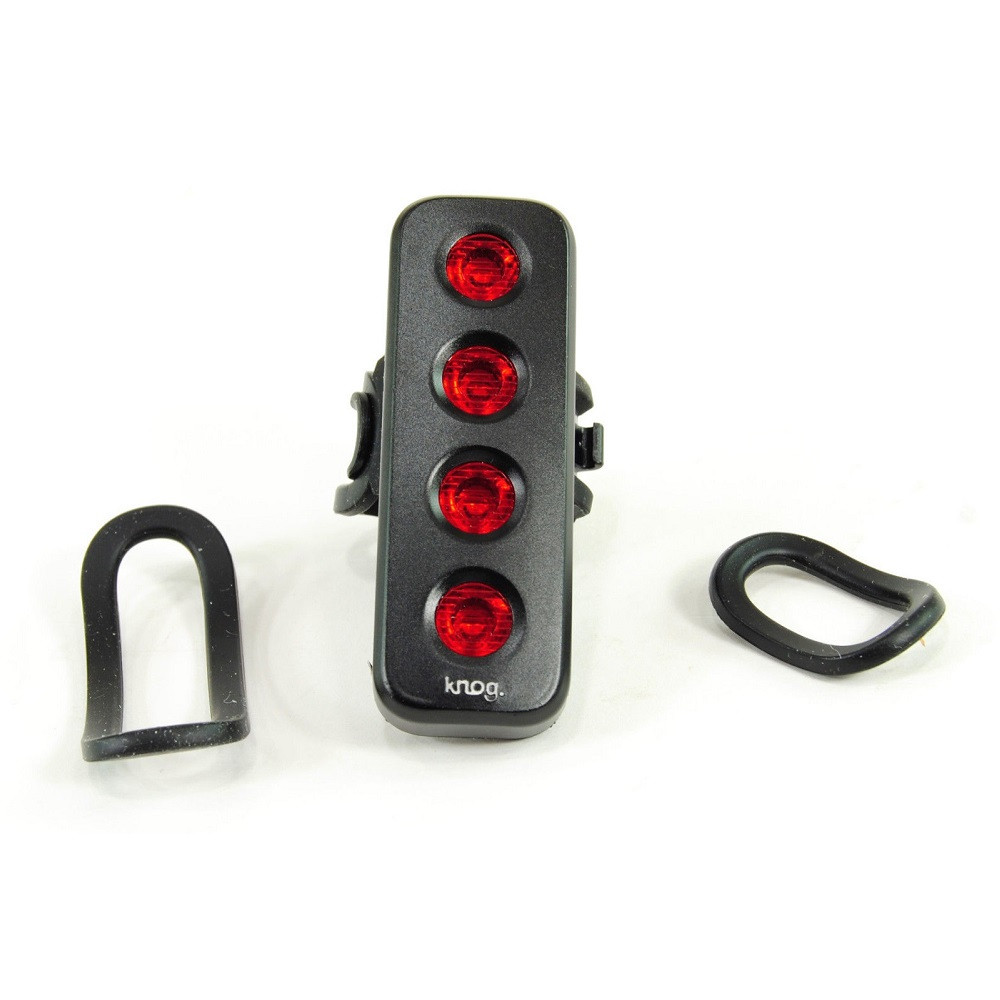 Мигалка задня для велосипеда водостійкий велоліхтар Knog Blinder Mob V The Face Black 44 Lumens 4 світлодіоди