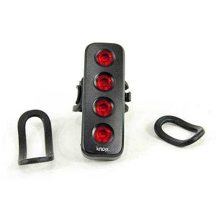 Мигалка задня для велосипеда водостійкий велоліхтар Knog Blinder Mob V The Face Black 44 Lumens 4 світлодіоди, фото 1