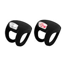 Мигалка для велосипеда передня на батарейках водостійкий велоліхтар Knog Frog Strobe Front 50 Lumens Black, фото 2