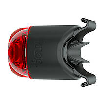 Мигалка задня для велосипеда з акумулятором водостійкий велоліхтар Knog Plug Rear 10 Lumens Black USB заряд, фото 4
