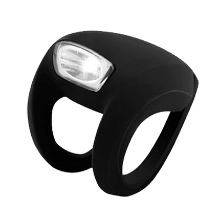 Мигалка для велосипеда передня на батарейках водостійкий велоліхтар Knog Frog Strobe Front 50 Lumens Black, фото 1