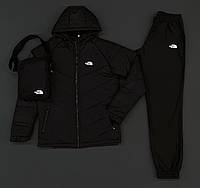 Комплект мужской Ветровка + Штаны The North Face Спортивный костюм весенний осенний демисезонный ТНФ черный
