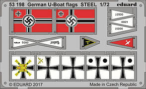 Німецькі сталеві прапори масштабу 1/72 для U-boat. EDUARD 53198