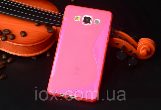 Силіконовий рожевий чохол для Samsung Galaxy A5