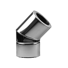 Коліно-сендвіч 45° ø150/250 мм 0,8 мм Нерж/Нерж Aisi 321 Stalar (60611)