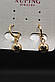 Витончені Хьюпінг золотисті сережки круглі Xuping медичне золото, фото 4